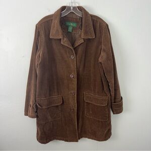 Hunters Run Brown Corduroy Utility Jacket